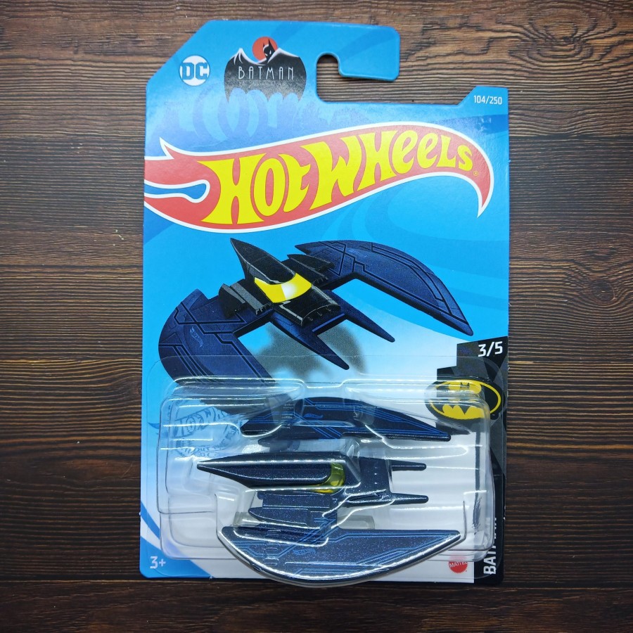 Hot WHEELS BATPLANE ANIMATED SERIES Dark Blue NAVY Gift Kids Toy ...