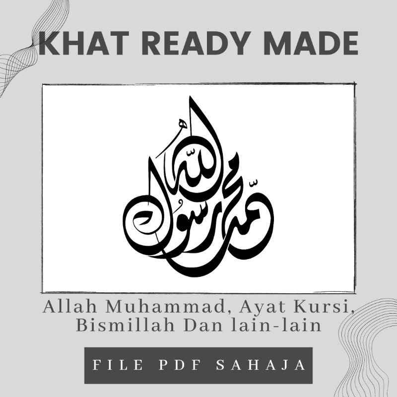 KHAT READY MADE ( FILE PDF/ GAMBAR ) | Shopee Malaysia