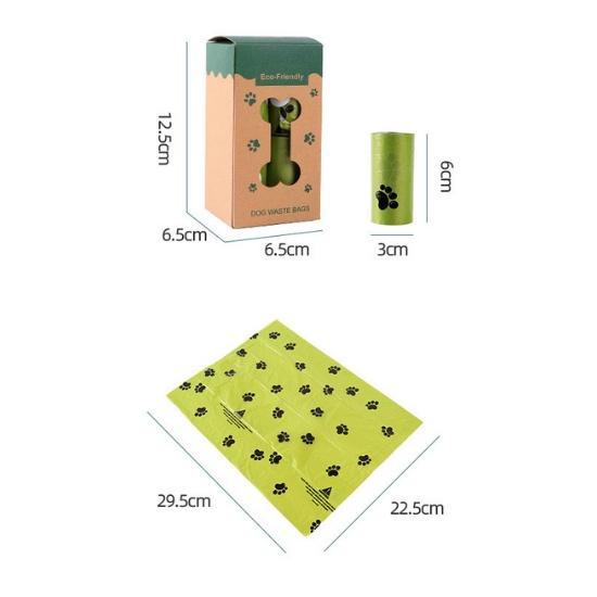 BIODEGRADEABLE PLASTIC BAG CAT POOP PET POOP PLASTIC GARBAGE BAG POOP