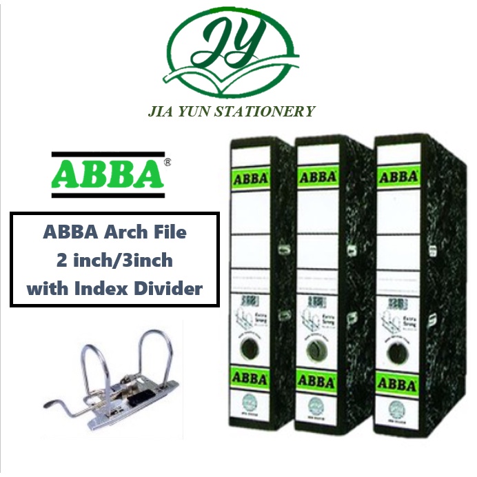ABBA Arch File 2 inch/3inch (404/406) with Index Divider | Shopee Malaysia
