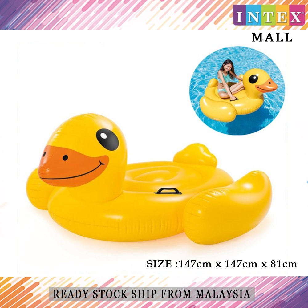 Intex yellow duck ride hot sale on