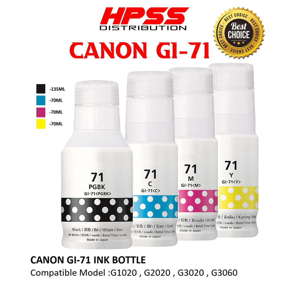 Oem Canon Gi71 Premium Quality Ink Super Quality Canon Gi 7i Gi71 Ink