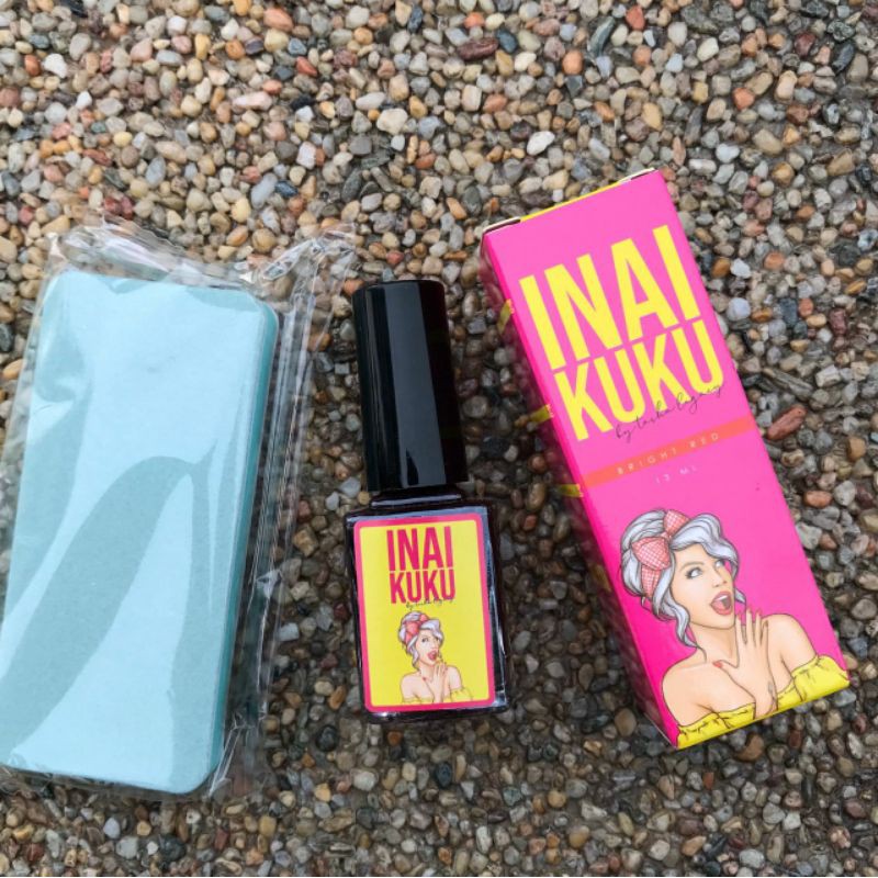 Inai kuku cantik + Free buffer Inai instant kuku merah | Shopee Malaysia