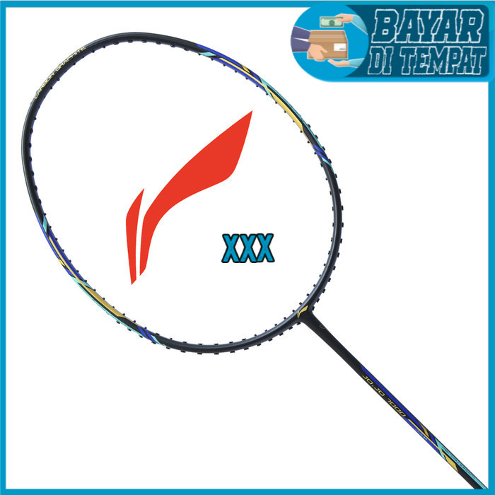 Original LiNing JOJO 7000 Badminton Racket Signature Series Black/Cyan