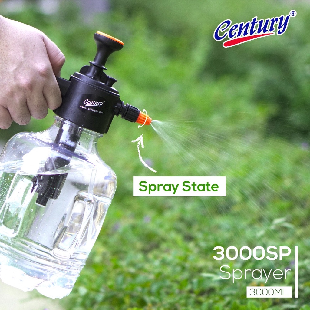 CENTURY Sprayer 3000ML Multi-Purpose Pressure Sprayer Pump Hand Pump ...