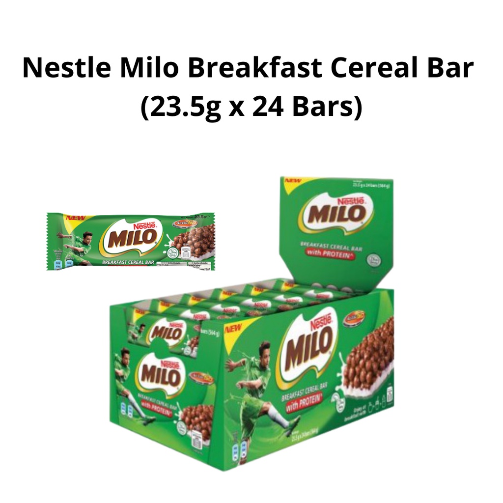 Nestle Milo Breakfast Cereal Bar (24x23.5g) | Shopee Malaysia