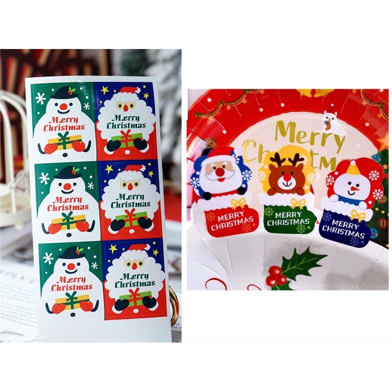 Christmas Fancy Gift Stickers 24pcs / 36 pcs Set | Shopee Malaysia