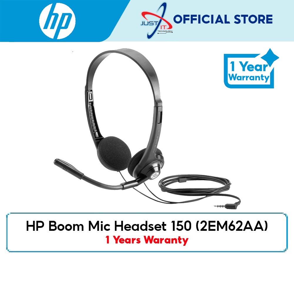 Hp boom mic online headset 150