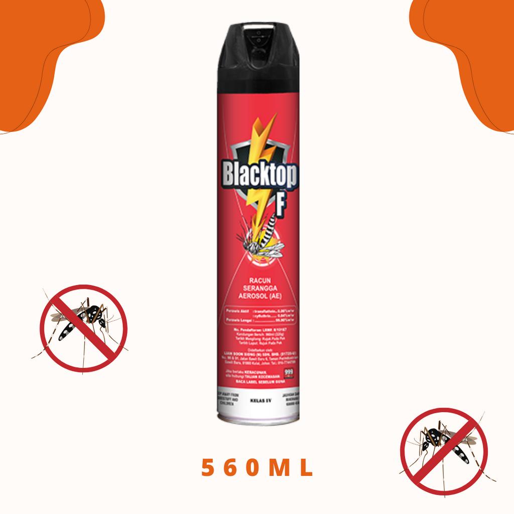 Blacktop F Mosquito Spray/ Aerosol Racun Serangga (560ml/350ml ...