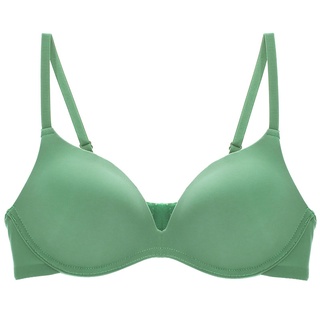 Seamless Bra for Young Women Underwear Wire Free Girls Push Up Bras Summer  Thin Bralette Lingerie 7 Colors (Color : Green, Size : Large(75C/80A/80B))