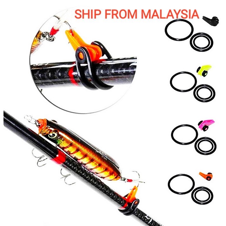 🔥🔥ON SALE!!🔥🔥Fishing Rod Hook Keeper Easy Secure Adjustable Fishing Rod  Pole Lure Bait Holder/penyangkut mata kail