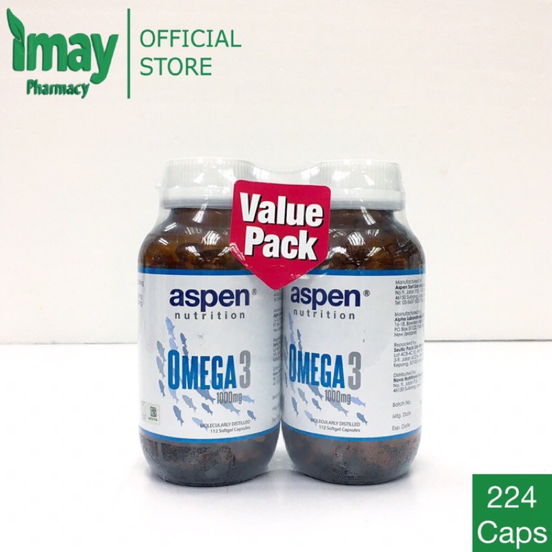 Aspen Nutrition Omega 3 1000mg Softgel Capsules Shopee Malaysia