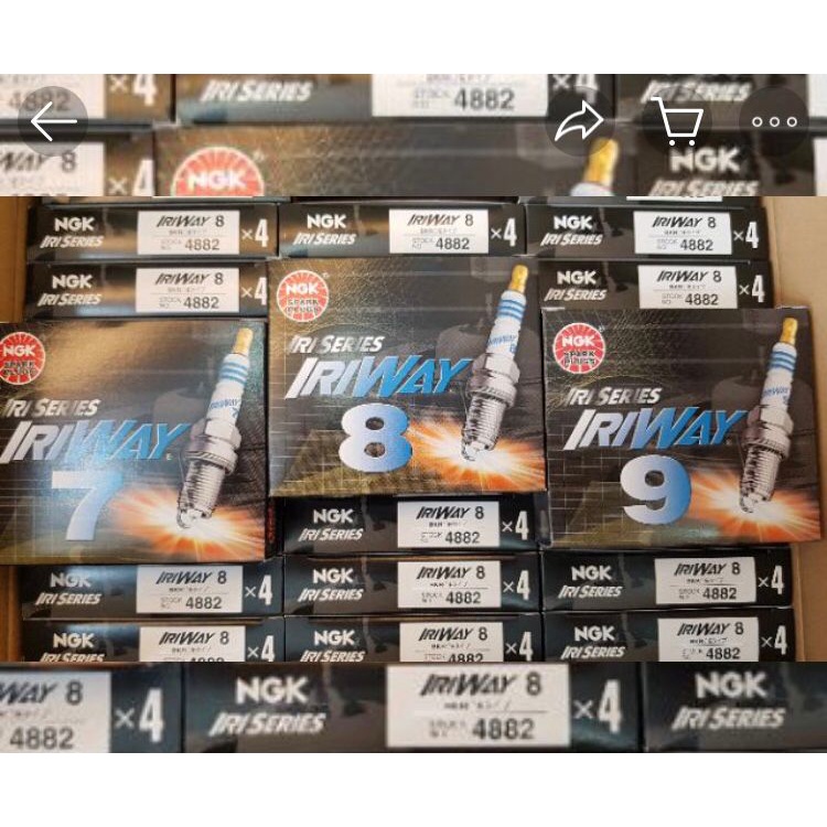 Original NGK IRIWAY Iridium Performance Racing Spark Plug 4pcs/Set ...