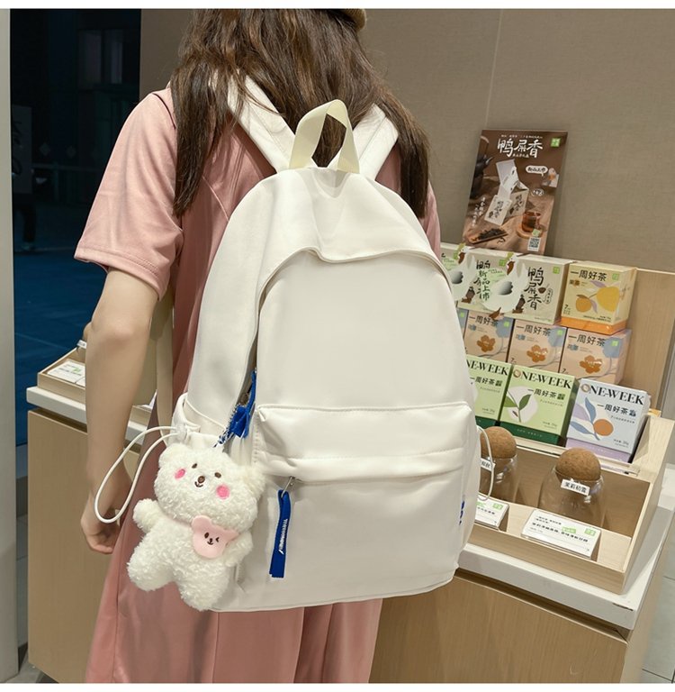Korean style candy colour School Student Bag Waterproof Backpack Woman ...