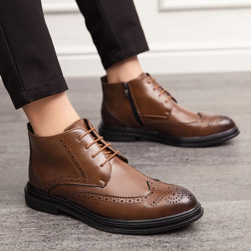 Mens high sale top oxford shoes