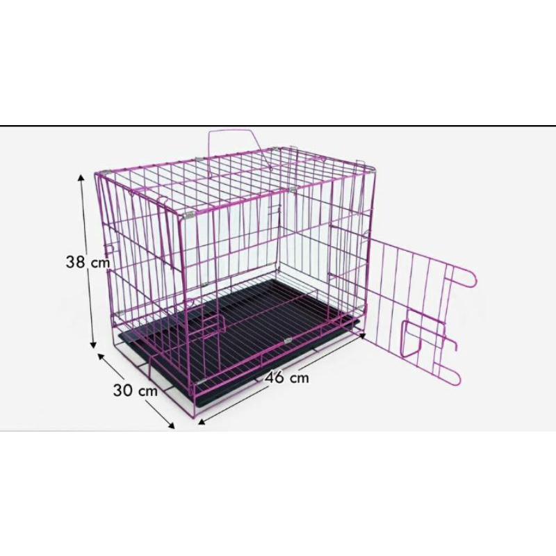 Cat Cage Dog Cage Rabbit Cage Size 46x30 Shopee Malaysia