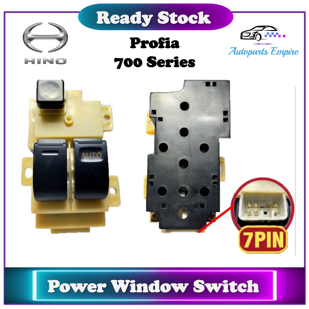 Hino 700 Series 】 Power Window Switch / Suis Tingkap ( Profia / Right ...