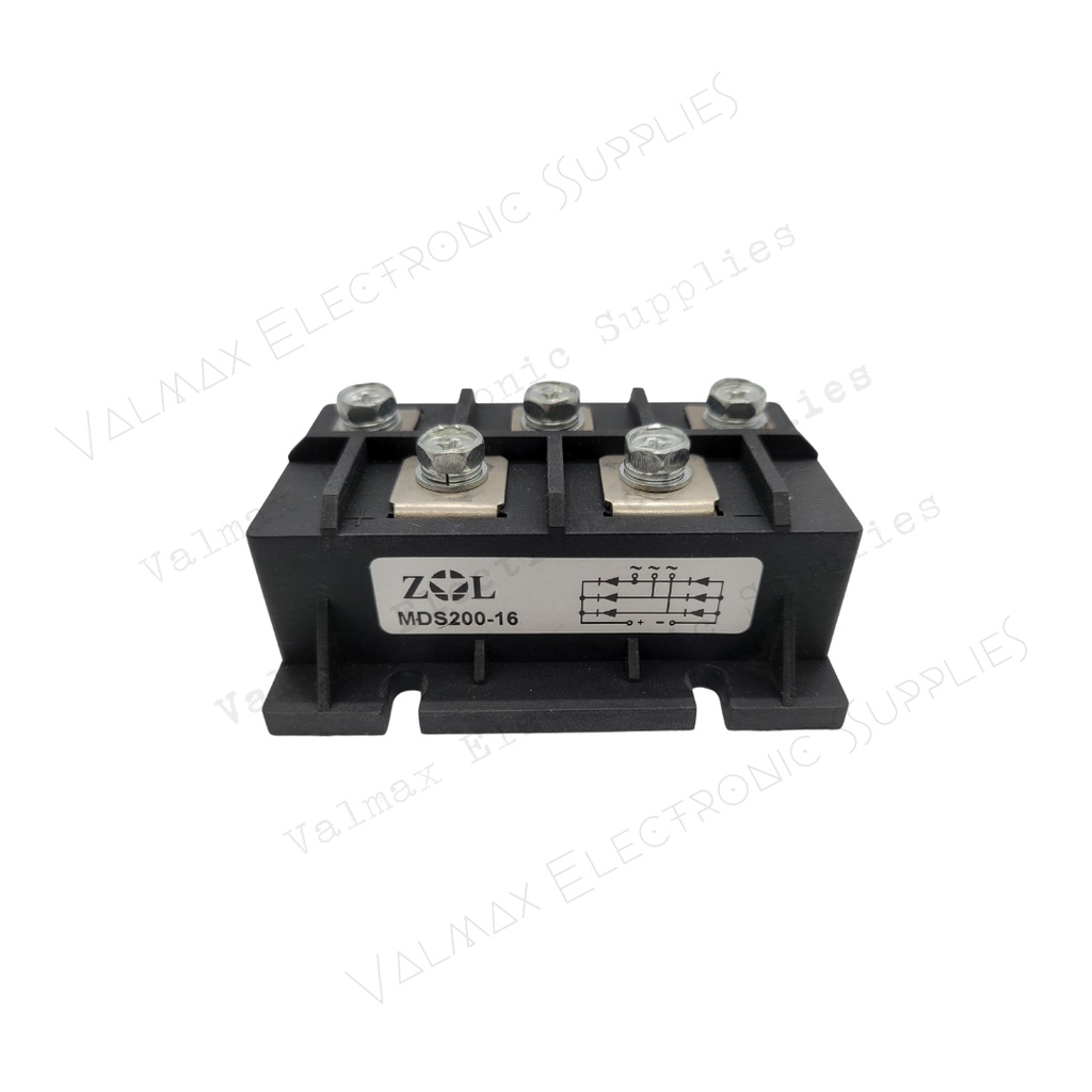 Three Phase Bridge Rectifier Module Black Zenli MDS200-16 正力三相整流桥模块 ...