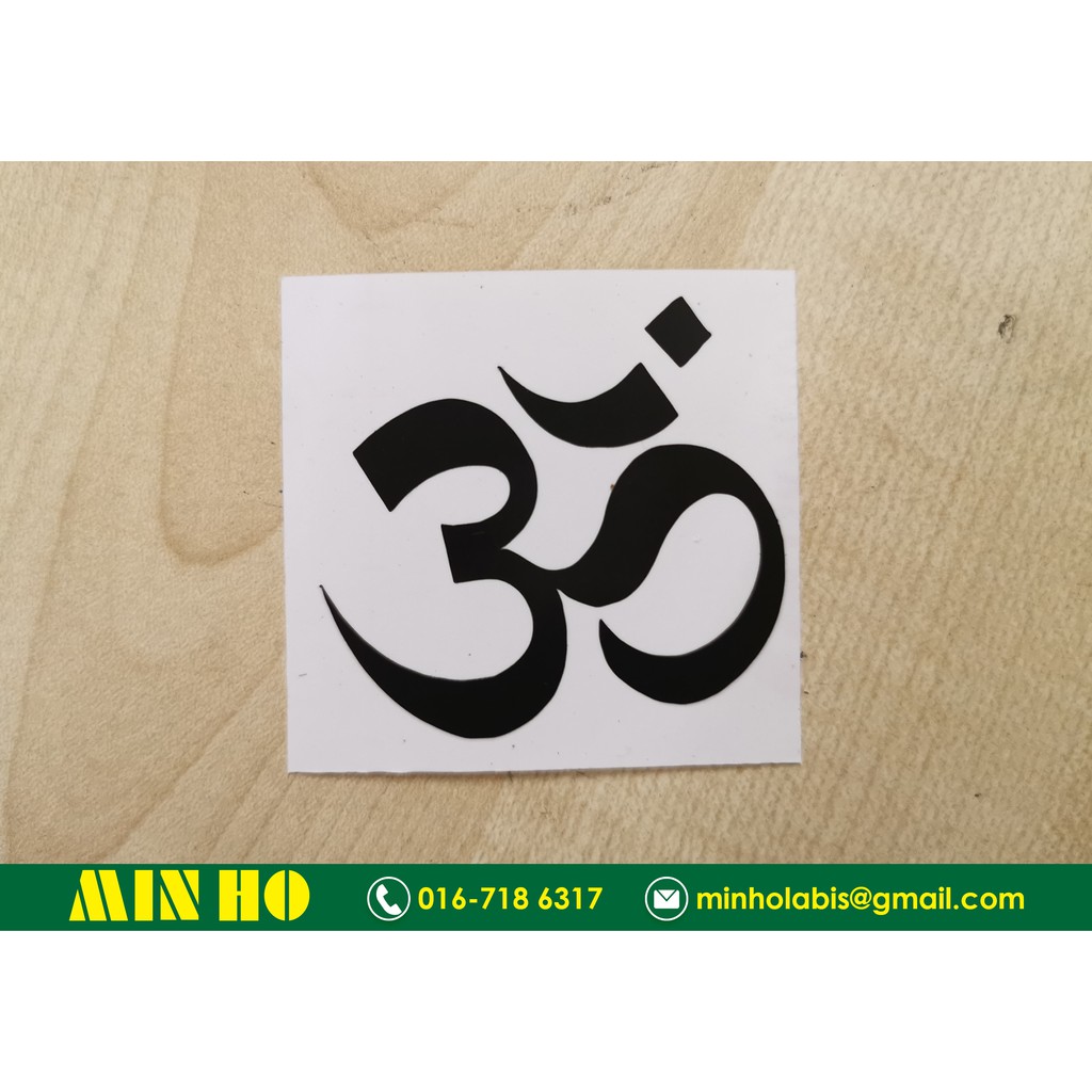 Sticker - OM (Custom Size / Colour) | Shopee Malaysia