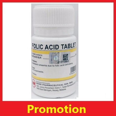 Prime Folic Acid 5mg Tablets 100s | Shopee Malaysia