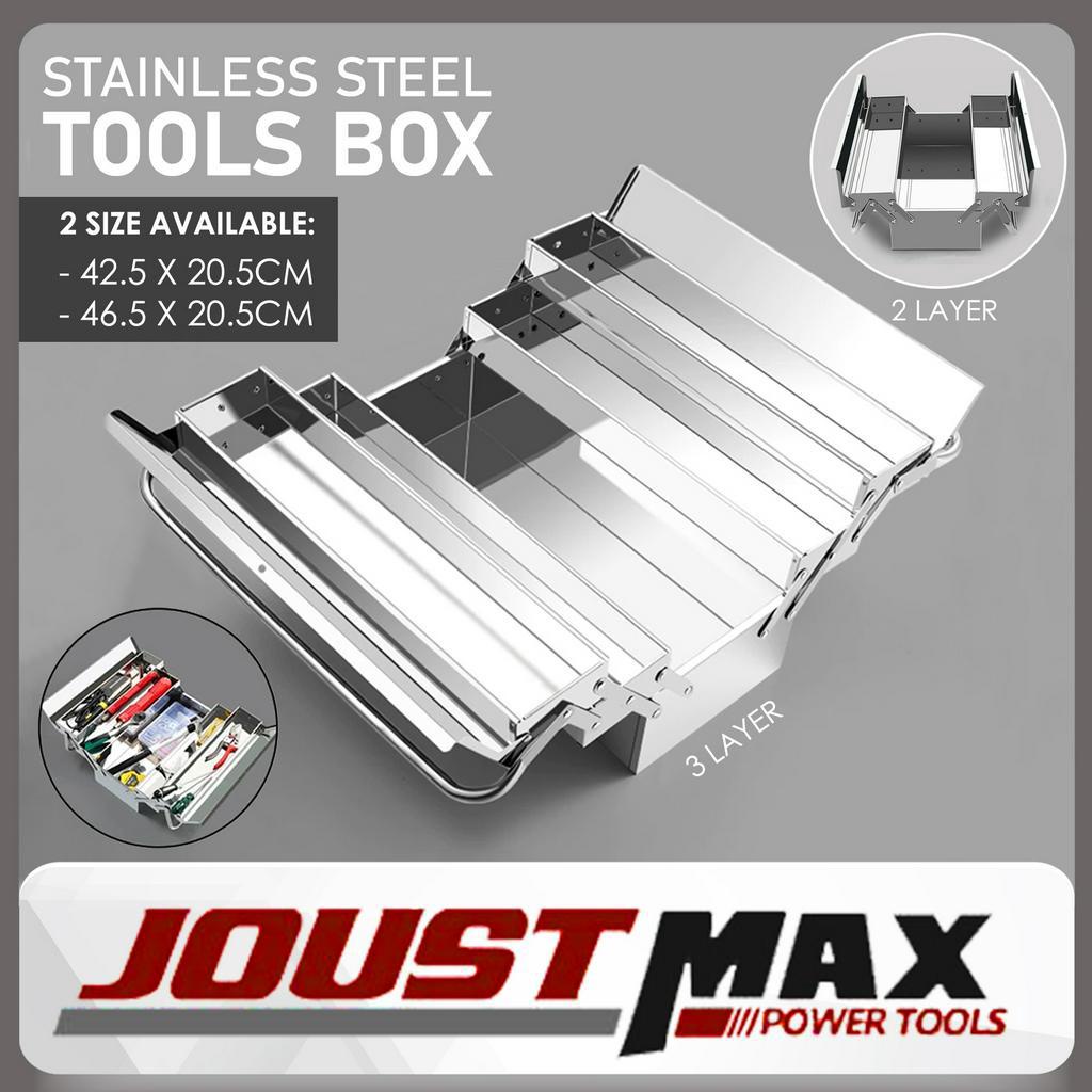 2 Layer 3 Layer Stainless Steel Toolbox Set Folding Household Storage