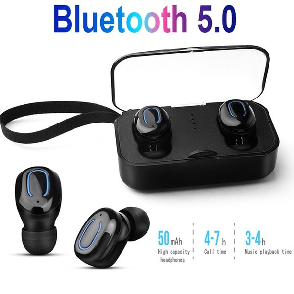 TI8S Wireless Earbuds HD Stereo Bluetooth 5.0 Headset Noise