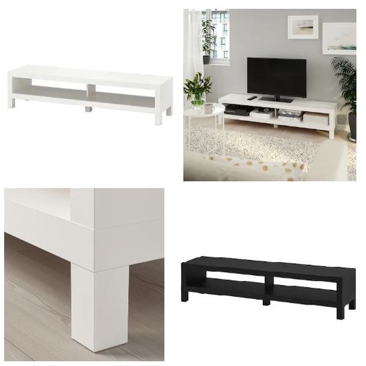 LACK TV bench white black brown 160x35x36 cm Shopee Malaysia