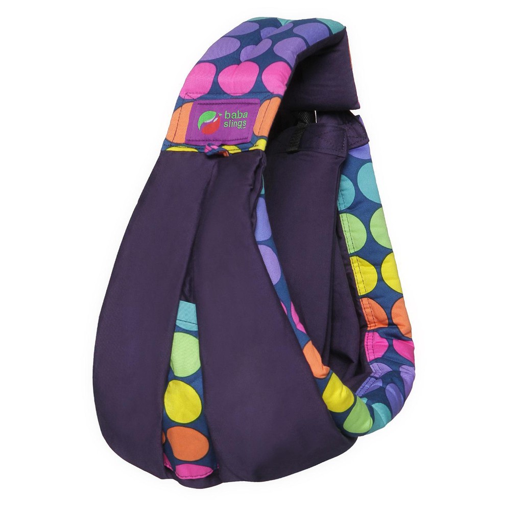 Baba Slings Rainbow Dot Navy Shopee Malaysia