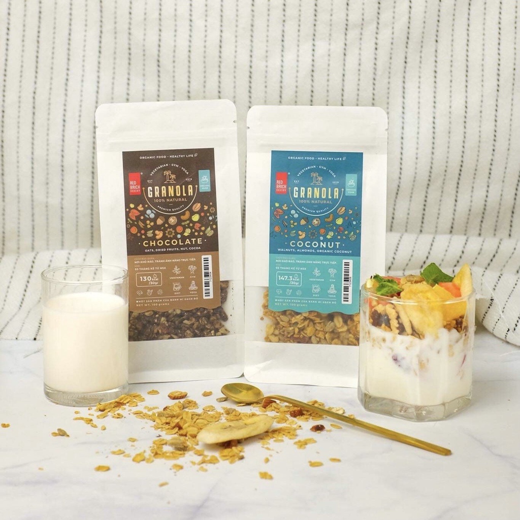 Granola Cereal 50g Rich in Grains, No Starch, No Sugar, Suitable for