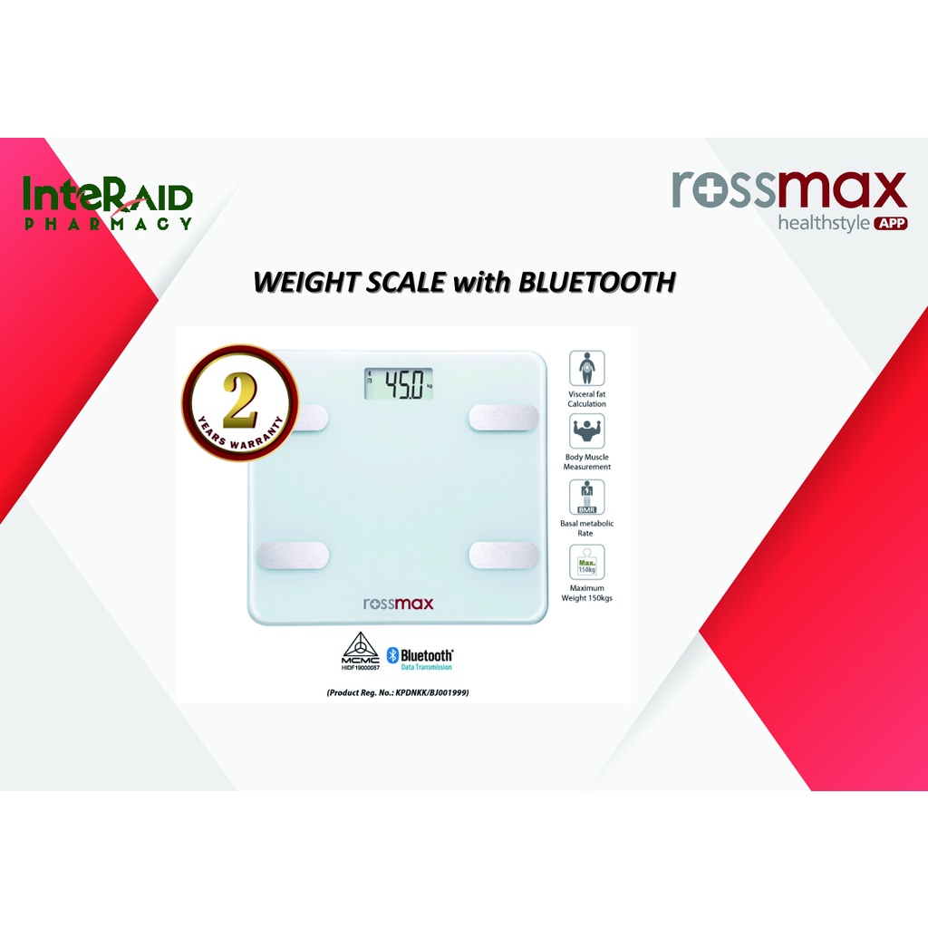 ROSSMAX BODY FAT MONITOR SCALE WF262 Shopee Malaysia