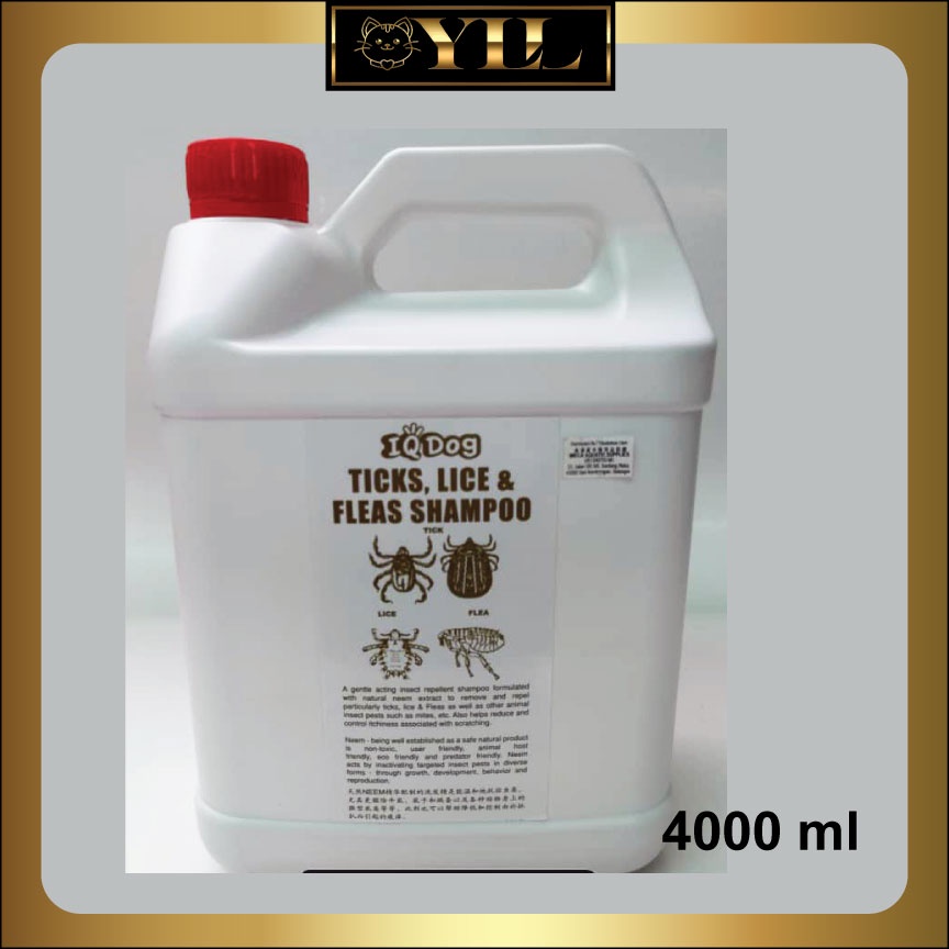 IQ Dog Tick Lice Flea Shampoo (4 Litre) Shopee Malaysia