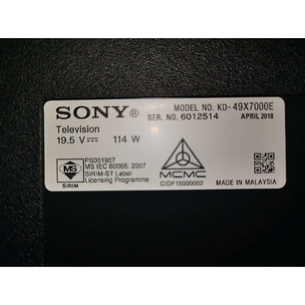 SONY KD-49X7000E MAINBOARD | Shopee Malaysia