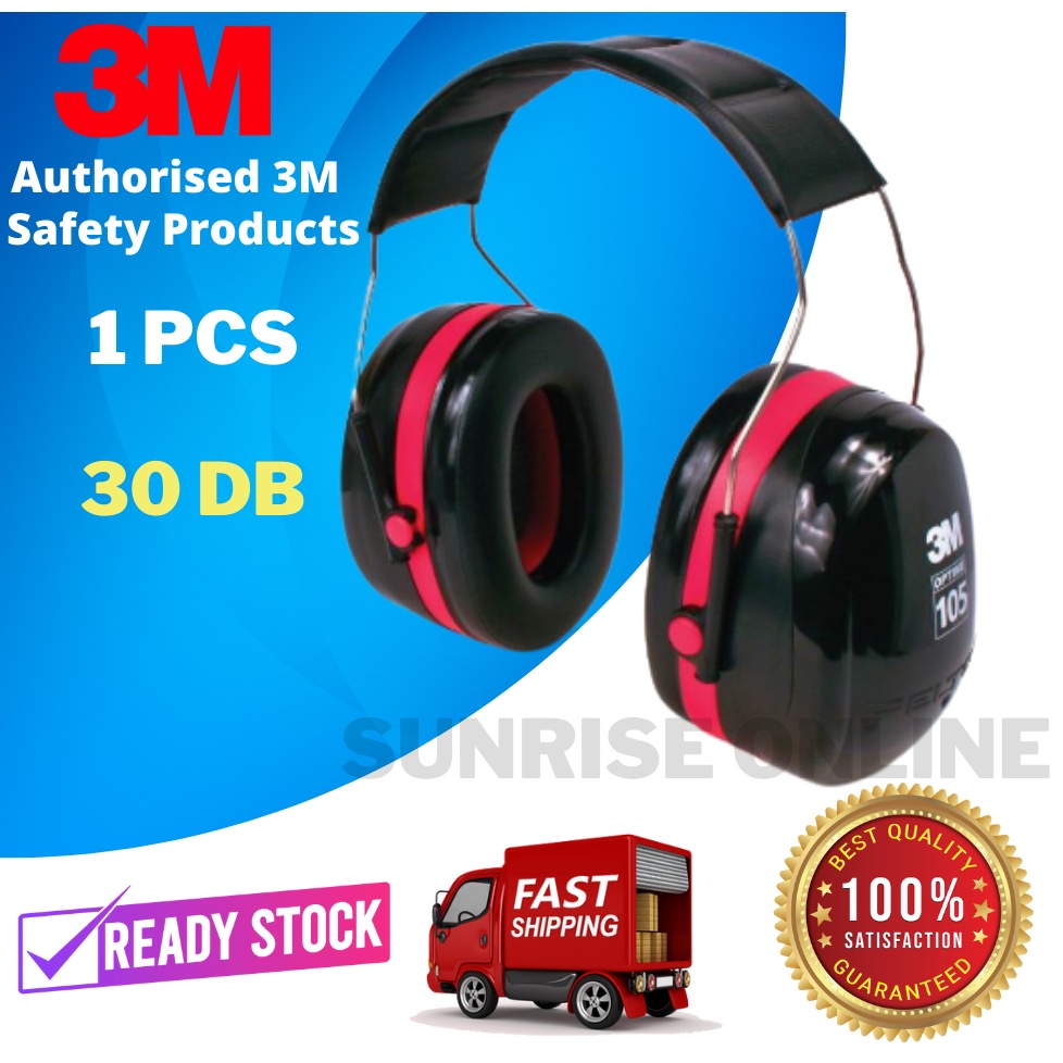 3M™ PELTOR™ Optime™ 105 H10A, Over-the-Head Earmuffs with Noise