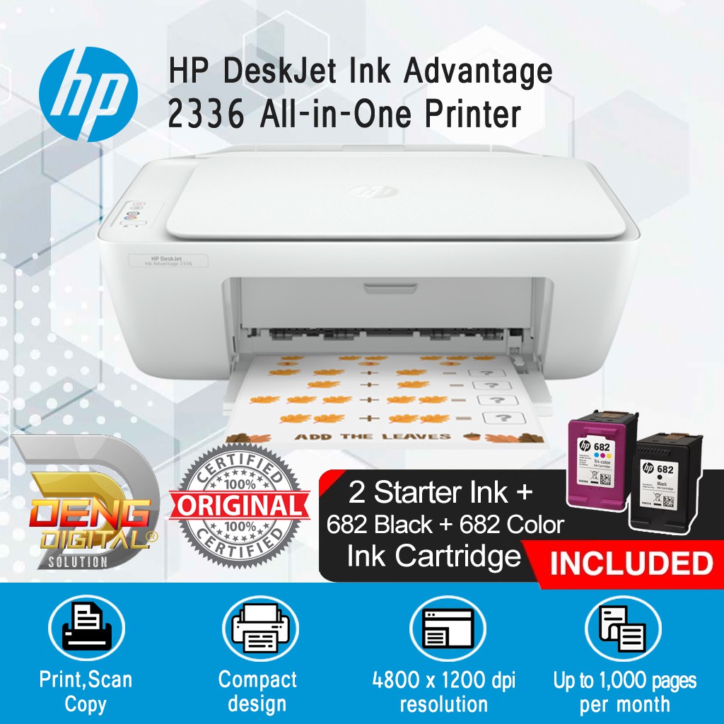 HP DeskJet 2336 Ink Advantage All-in-One Printer ( Print / Scan / Copy ...