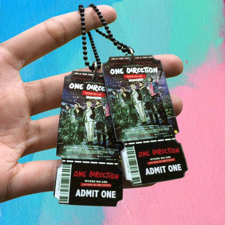 One Direction Ticket Keychain | Shopee Malaysia