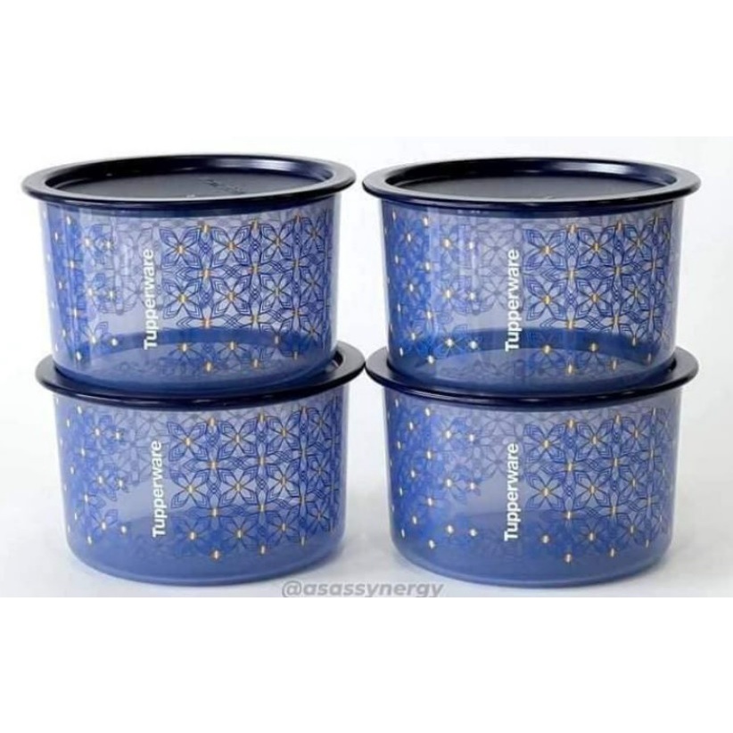Tupperware Royale Blue Topper Small 950ml | Shopee Malaysia