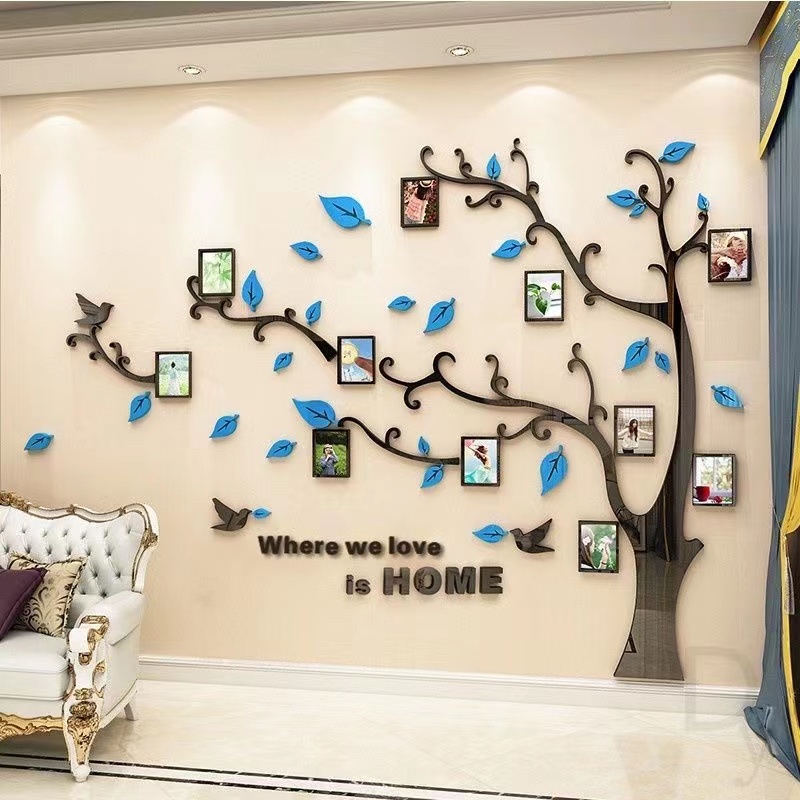 Diy Acrylic Wall Decal 3D Wallpaper Sticker Photo Frame Wall Decoration