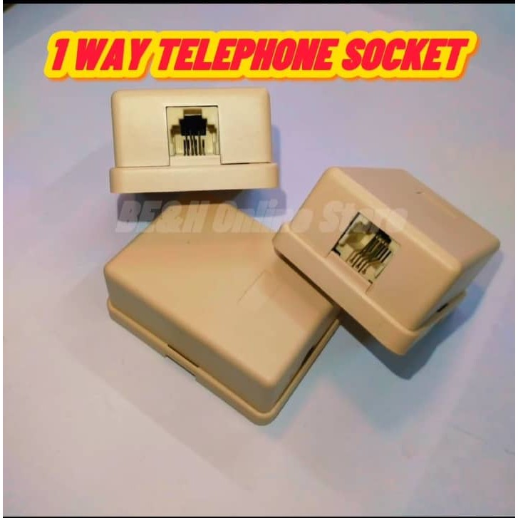 1 WAY TELEPHONE SOCKET / 1 WAY SOCKET TALIFON RUMAH | Shopee Malaysia