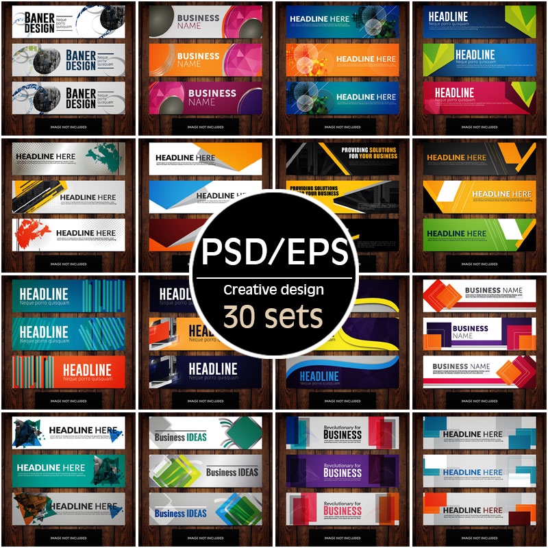 Graphic Design Template Bundle Pack / Poster / Banner / Card / Brochure ...