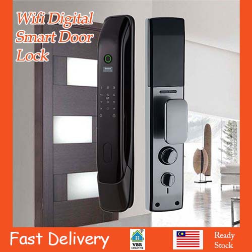 Full Automatic Digital Wifi Smart Door Lock VB78CQ1(Installation Option ...