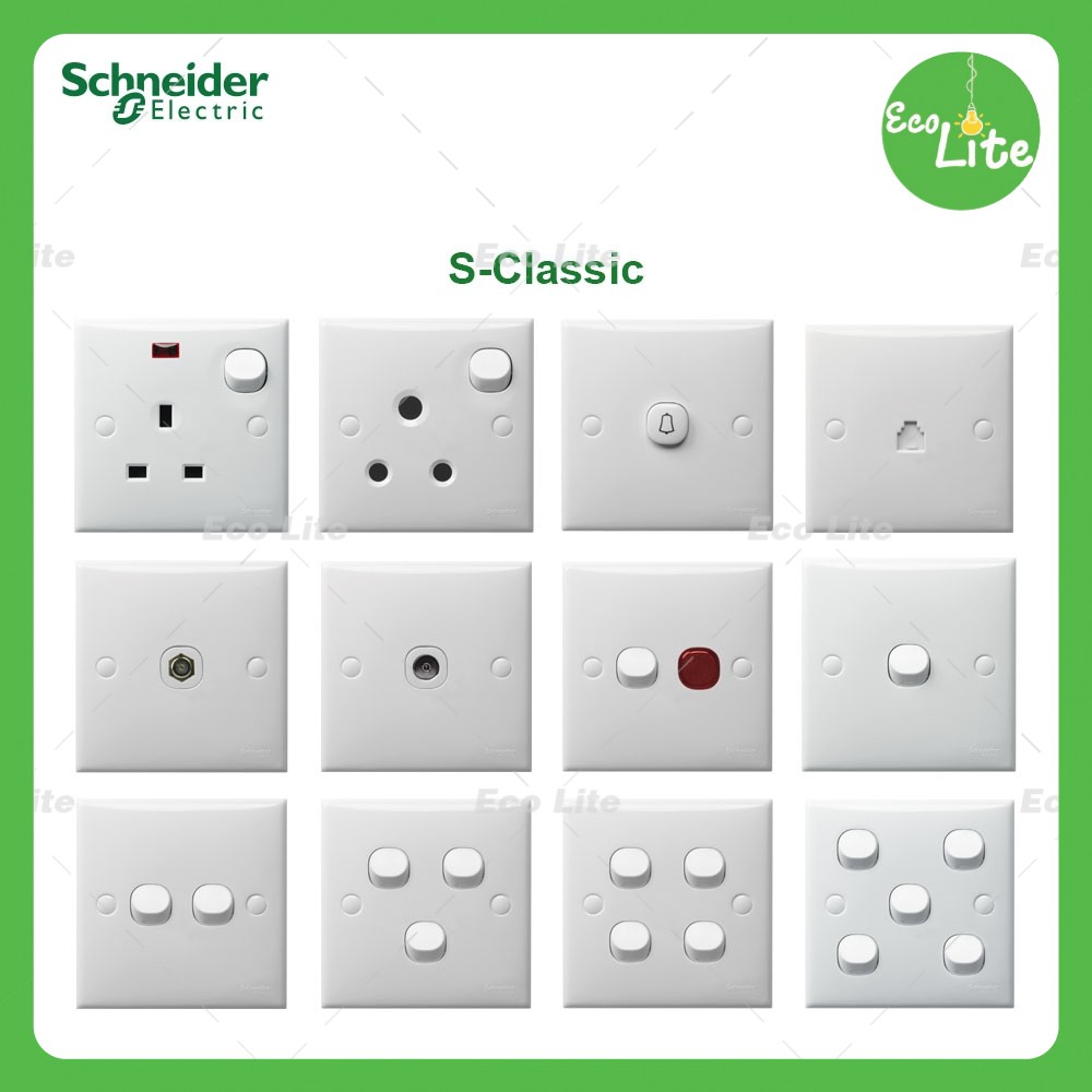 [FULL RANGE] SCHNEIDER S-CLASSIC/CLIPSAL SERIES SWITCHES & SOCKETS ...