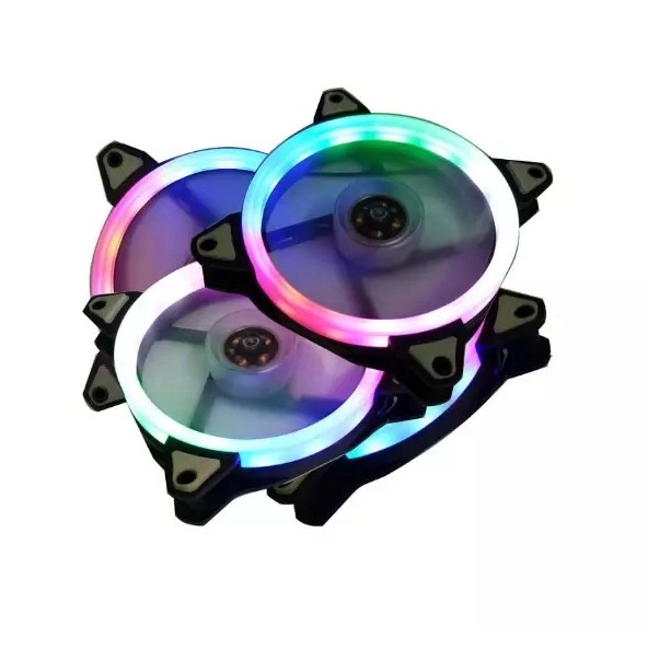 CPU LED Cooling Chasis Fan RGB 12cm Brushless Cooler Computer Case ...