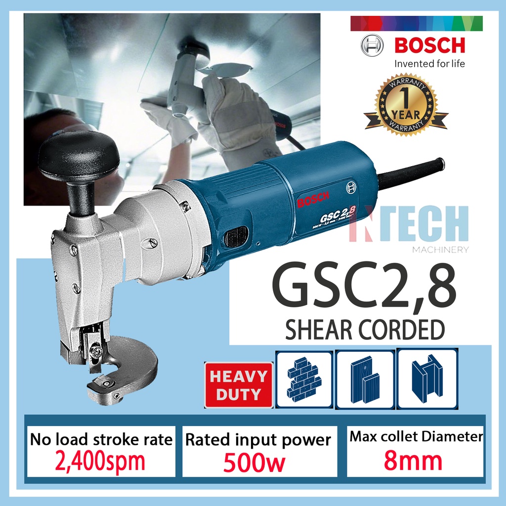 BOSCH GSC2.8 SHEAR FLEXIBLE CUT (GSC28) | Shopee Malaysia
