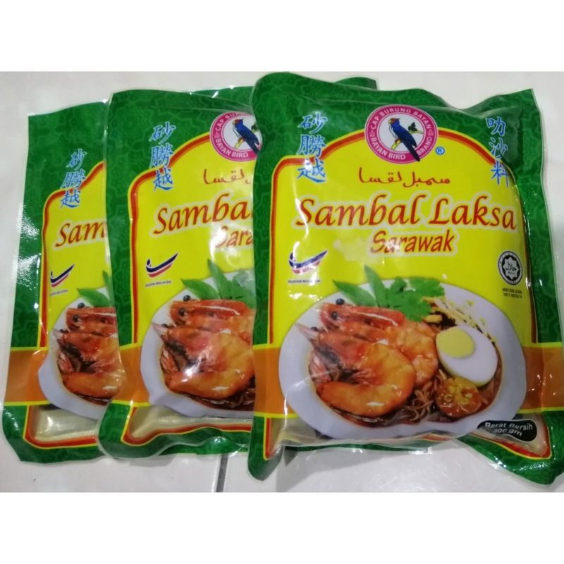 Laksa Sambal Sarawak Laksa Paste 600g Instant Cap Burung Bayan Laksa ...