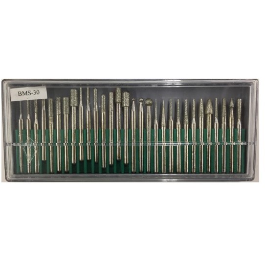 BMS30 Diamond Mounted Point Set 3mm Shank (30pcs/set) Shopee Malaysia