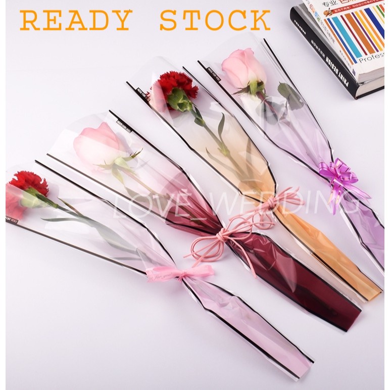 Waterproof Solid Color Gift Flowers Wrapping Paper Bouquet Birthday  Decoration Frosted Packaging Golden Rim (20 Pcs)