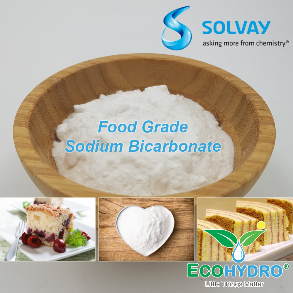 1Kg FOOD GRADE Baking Soda / Sodium Bicarbonate Belgium Solvay IMPORTED