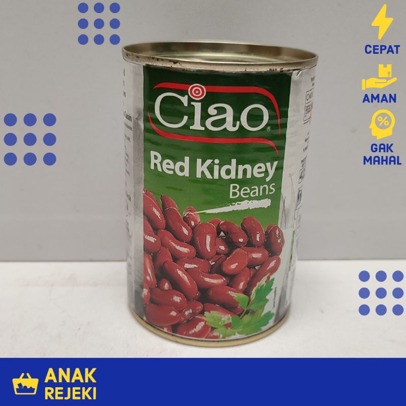 MERAH Ciao Red Kidney Beans 400gr - Canned Red Beans Import Italy ...