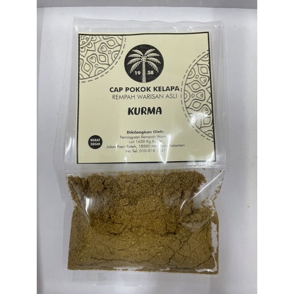 Serbuk Rempah Kurma 20g Shopee Malaysia