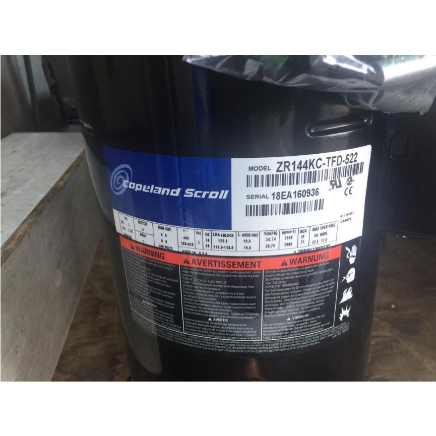 Copeland Refrigerant Compressor ZR144KCTFD522 Shopee Malaysia